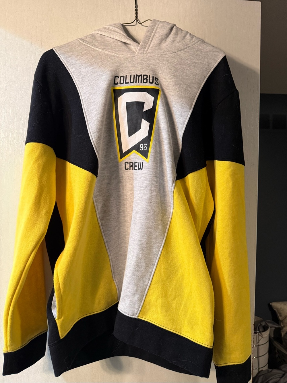 Columbus Crew Hoodie Sweatshirt - Yellow/Black/Grey